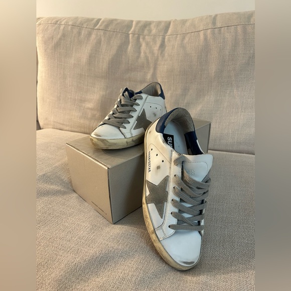 Brand new gold gooses!!! very lightly worn with original box and bag! - Picture 2 of 6